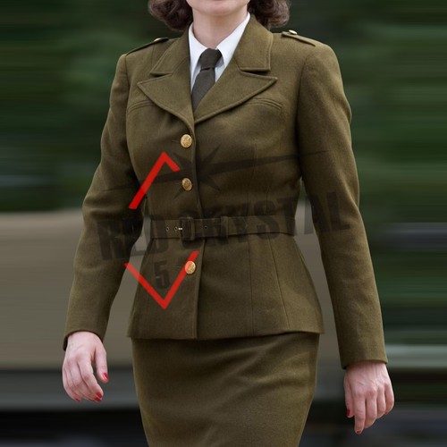 Olive green wool army - olive,