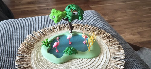 Playmobil flamingo and pond - flamingo,