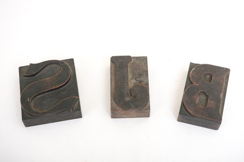 Vintage printers blocks - 3,