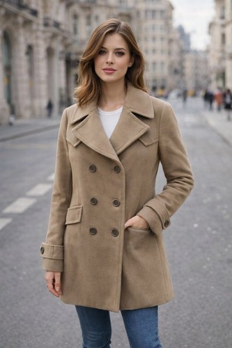 Women company coat beige - c.p.,