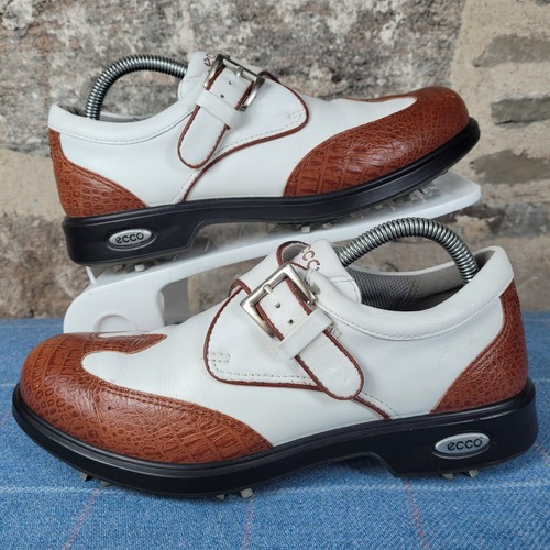 Ecco golf shoes white - white, brown