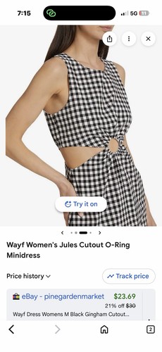 Watch gingham cut - watch,