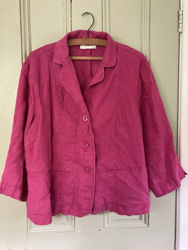 Adini bright pink 100 linen - bright,