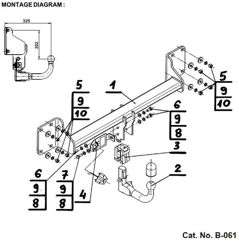 Detachable swan neck tow - swan,