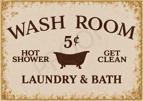 Wash room retro - wash,