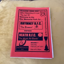 2001 RHYMNEY V NEATH RFC 00/01