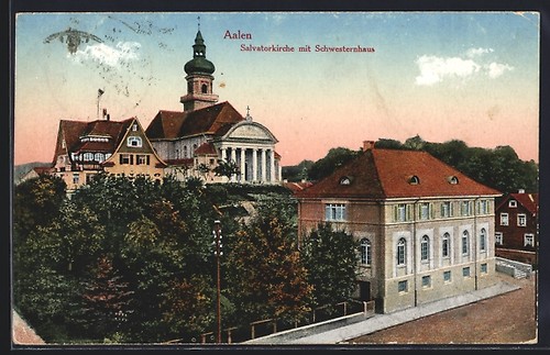 Postcard aalen salvator - of,