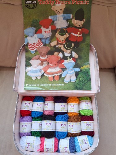Knitting crochet kit teddy - kit,