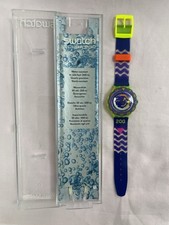 Colourful 1992 Swatch Scuba 200 SDJ100 “ Coming Tide “ Watch - New.