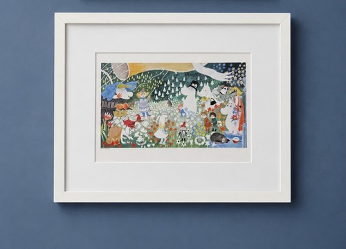 Framed moomin printed new - moomin,