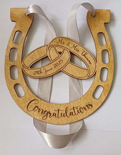 Personalised wooden wedding - wooden,