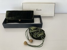 Jewellery Roll & Jewellery Pouch Matching Velvet Green Sibona Fenwicks 