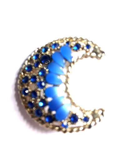 Vintage blue crystal - blue,