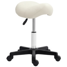 HOMCOM Saddle Stool Adjustable