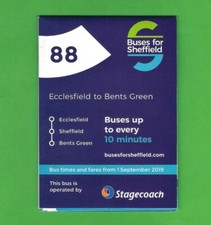 Timetable - Buses for Sheffield - 88 Ecclesfield & Bents Green: Stagecoach: 2019