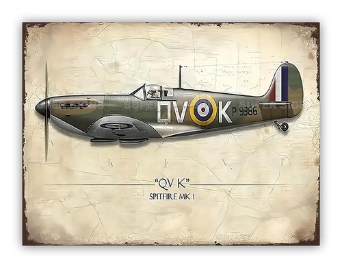 Spitfire aeroplane metal - aeroplane,