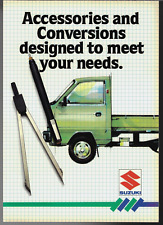 Suzuki SJ413 Pick Up & Super Carry Accessories & Conversions 1986-87 UK Brochure