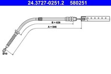 Genuine ATE Brake Cable For