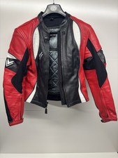 Frank Thomas Leathers Motorcycle Leather jacket racing vintage Size UK 10/EU 36