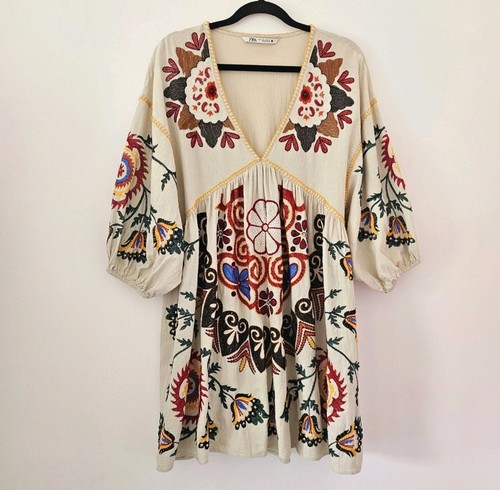 Zara romy floral embroidered - zara,
