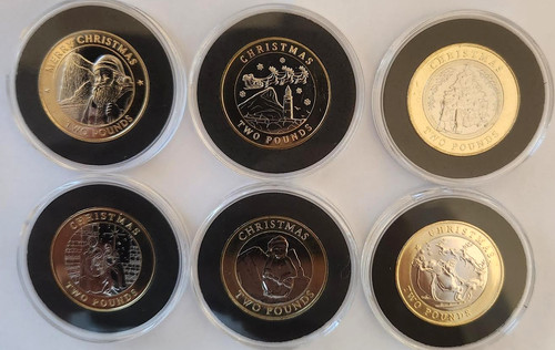 Gibraltar christmas pound - christmas, £2