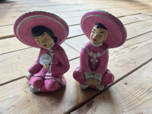 Vintage 50s oriental chalkware - 50s,