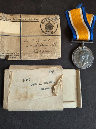 Silver war medal essex - 1,