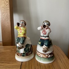 Pair Of Ceramic Ornaments Possibly Russian 