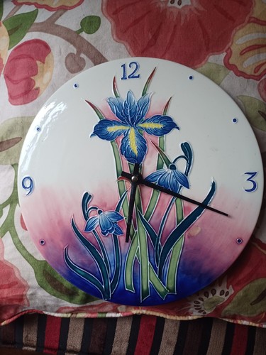 Old tupton ware wall clock - old,