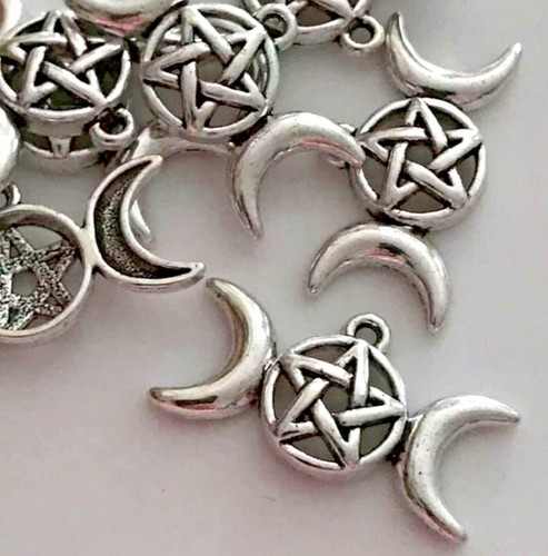Tibetan silver charms triple - tibetan,