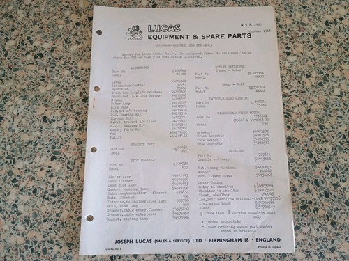 Genuine 1968 lucas - genuine,