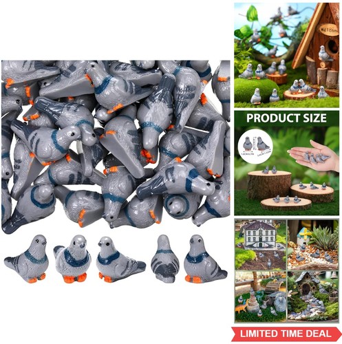 Mini resin pigeons inch - 50,