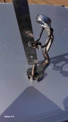 Scrap art nuts bolts - art, nutman