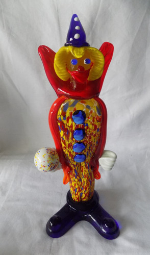 Murano clown art glass - ,