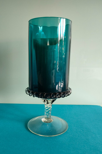 Empoli glass candle holder - empoli,