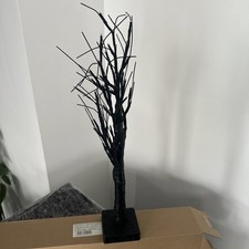 Halloween Black Twig Tree Approx 55cm Pre LitLights Battery Operate