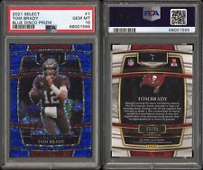 2021 Select Prizm #1 Tom Brady PSA 10 12/25 (1/1 Jersey!) Blue Disco Prizm GOAT