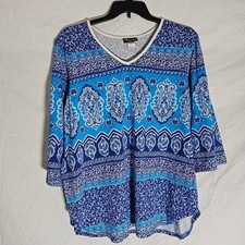 Vintage 90s beachy boho blue