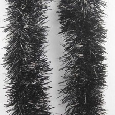  1 Black Tinsel Christmas
