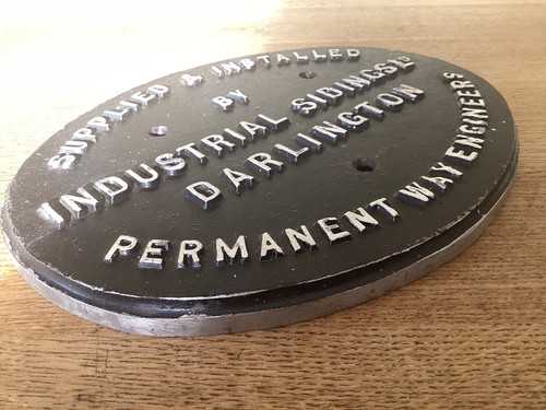 Railway plate supplied - railway, ~