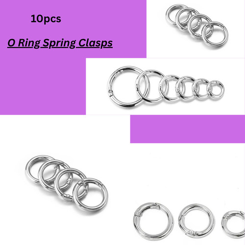 10pcs metal ring spring - o,