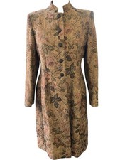 Vintage Minuet Brown Jacquered
