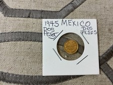 1945 Mexico Dos Pesos Gold