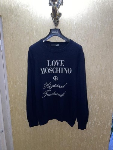 Men love moschino sweater navy - love,