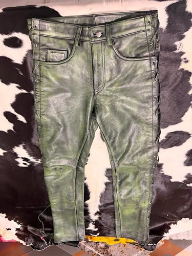 Men green distressed lace up - lace,