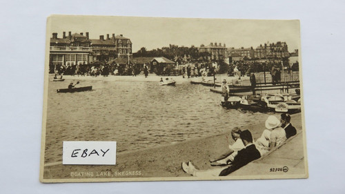 Postcard skegness boating - postcard,