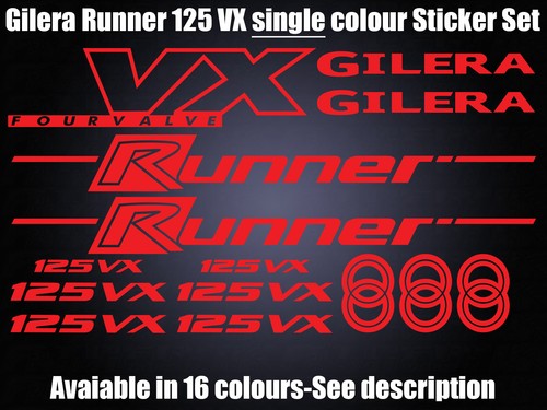 Gilera runner 125 decals - gilera, vx