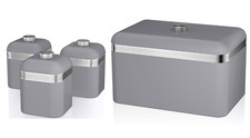 SWAN Retro Grey Breadbin &