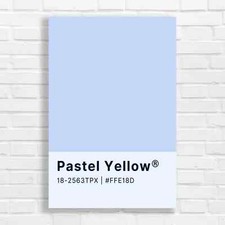 Pastel Yellow Minimalist Blue