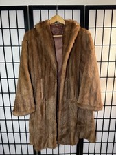Vintage Mink Fur Coat Women Size Medium Excellent Condition